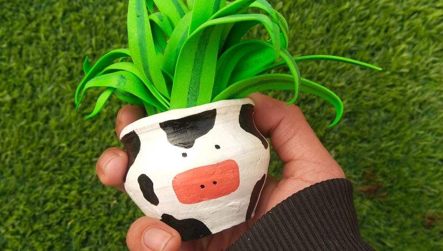 Cute matka planters by The Craft Buckett