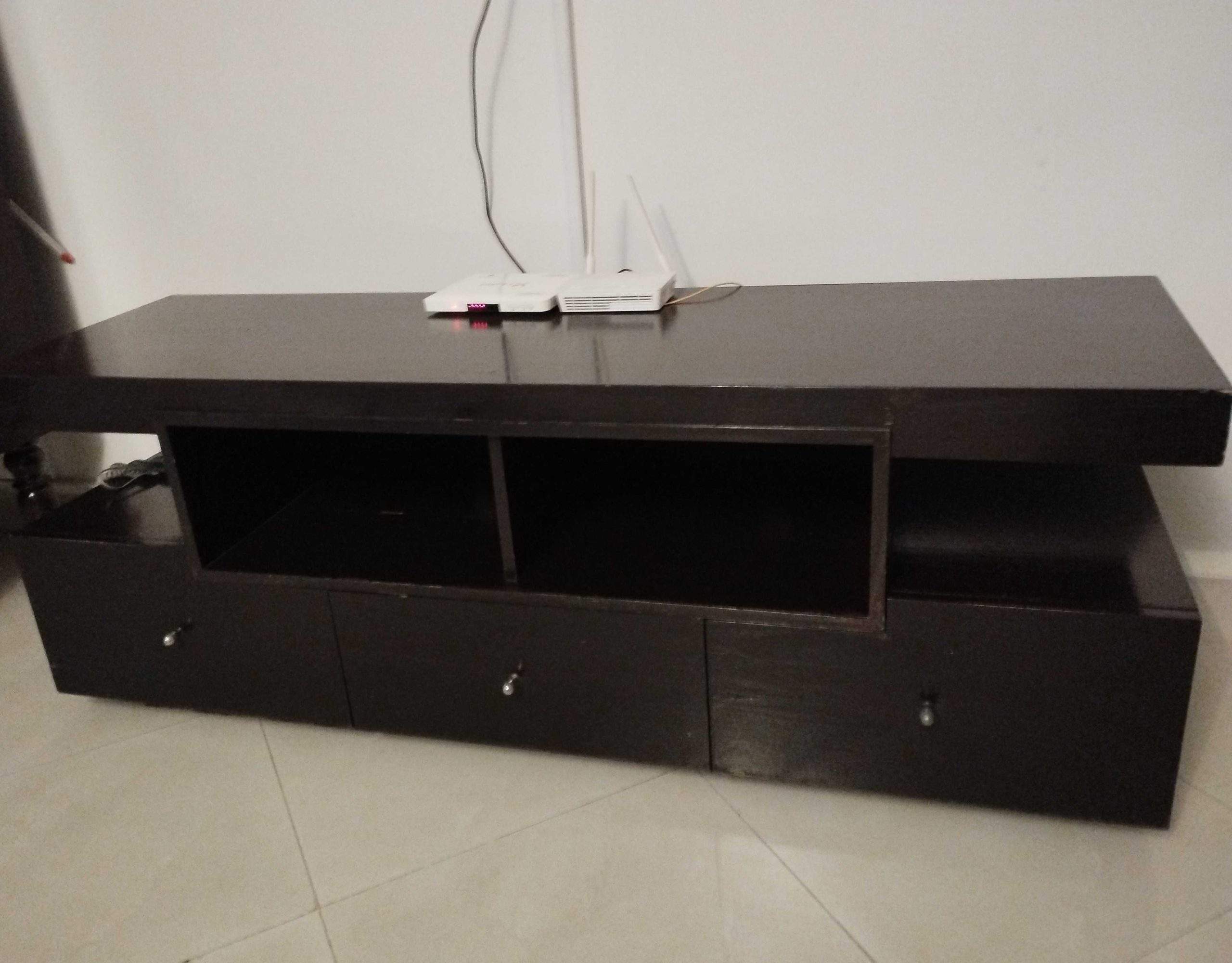 Wooden console by Kanwal Abbas