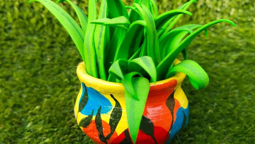 Cute matka planters by The Craft Buckett