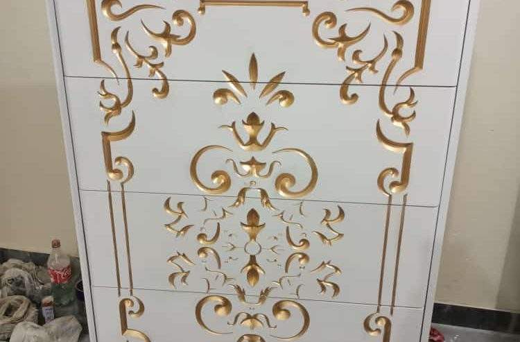 Bed set / Almira / Side tables / shoe rack / Dressing table by Kamal Basha