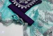 Kathan mirror work 3 piece by Hanzala Khan