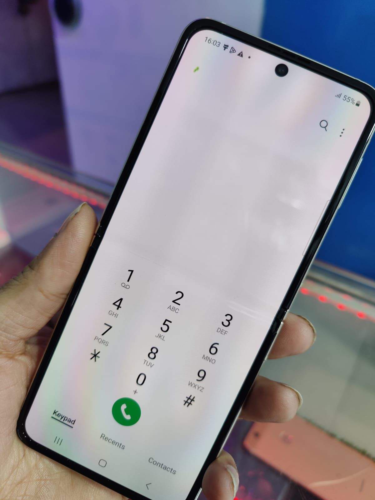 Samsung Z flip 3 official pta good condition front screen dot by Hassaan Rajpoot