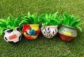Cute matka planters by The Craft Buckett