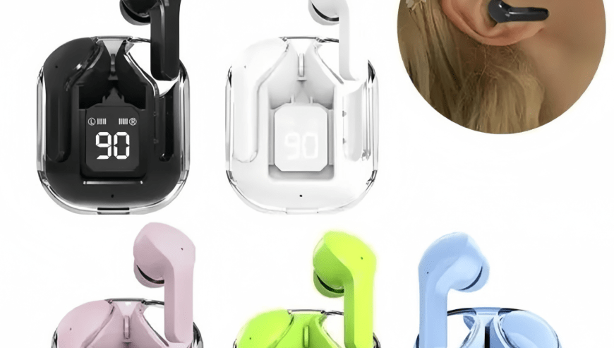 Air 31 Digital Display Case Earbuds by Yasrab Shopping