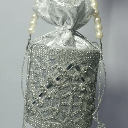 Bridal Fancy Bucket Clutch by Zohanali Ali