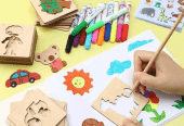 Wooden Stencils, Pack of 16 by Fakhra Qazi