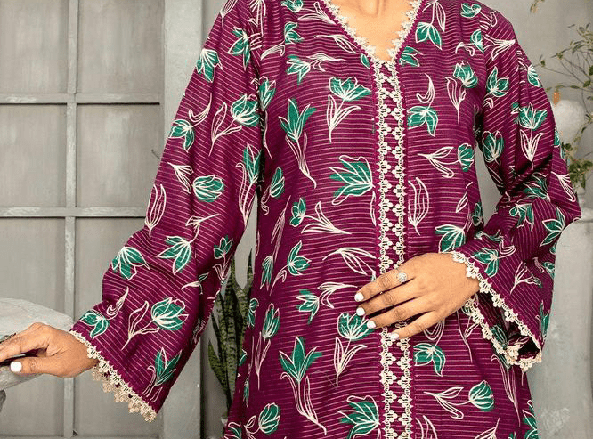 2 pcs woman’s Unstitched masuri printed suit by Syed Hasnain Shah