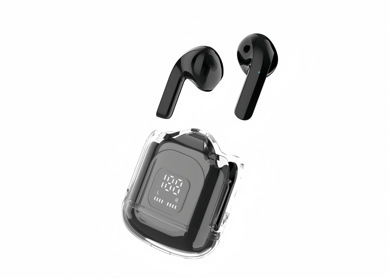 Air 31 Digital Display Case Earbuds by Yasrab Shopping
