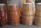 Best Quality Dholak or Dholki Black Sheesham Wood Carving by Pakistan Power tools