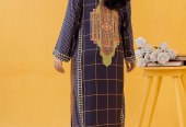 1 pc safwa woman’s Unstitched viscose printed suit by Syed Hasnain Shah