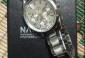Nary watch 6127 for mens- silver- waterproof by vincenzo craftsmanship