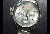 Nary watch 6127 for mens- silver- waterproof by vincenzo craftsmanship