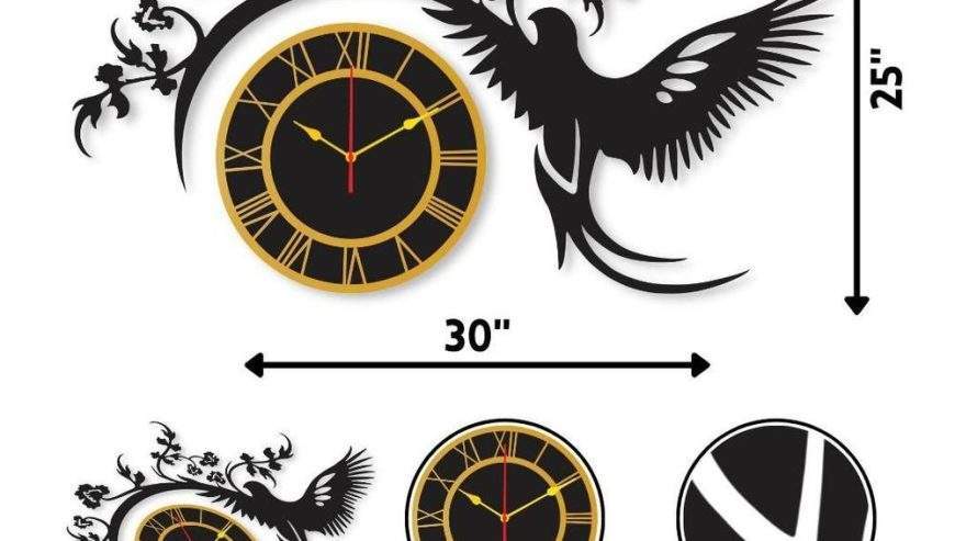 Clock Wall decoration by Amjad Ali