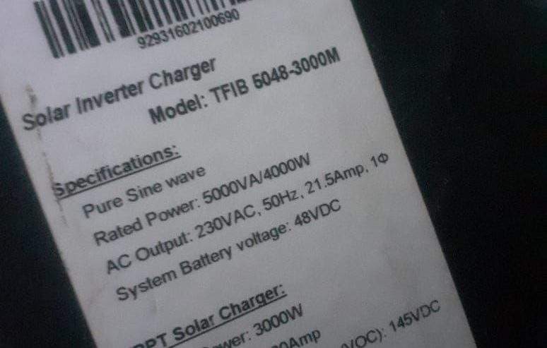 Tesla inverter 5 kilowatt 2set by shahzada gulfam