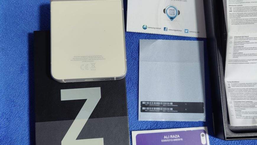 Samsung Galaxy Z Flip3 Dual sim , just One Pin Dott , Official PTA app by Ali Raza