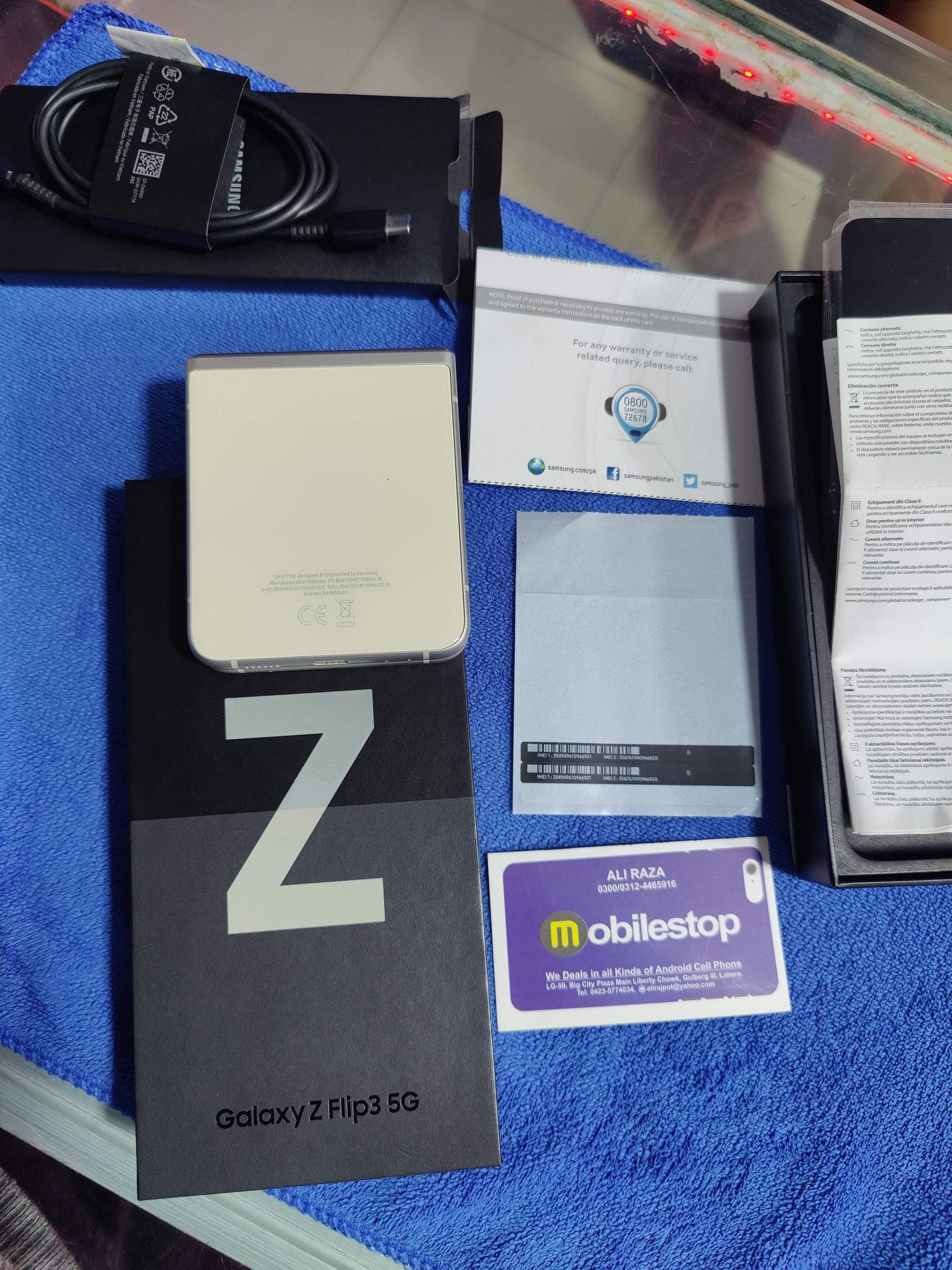 Samsung Galaxy Z Flip3 Dual sim , just One Pin Dott , Official PTA app by Ali Raza