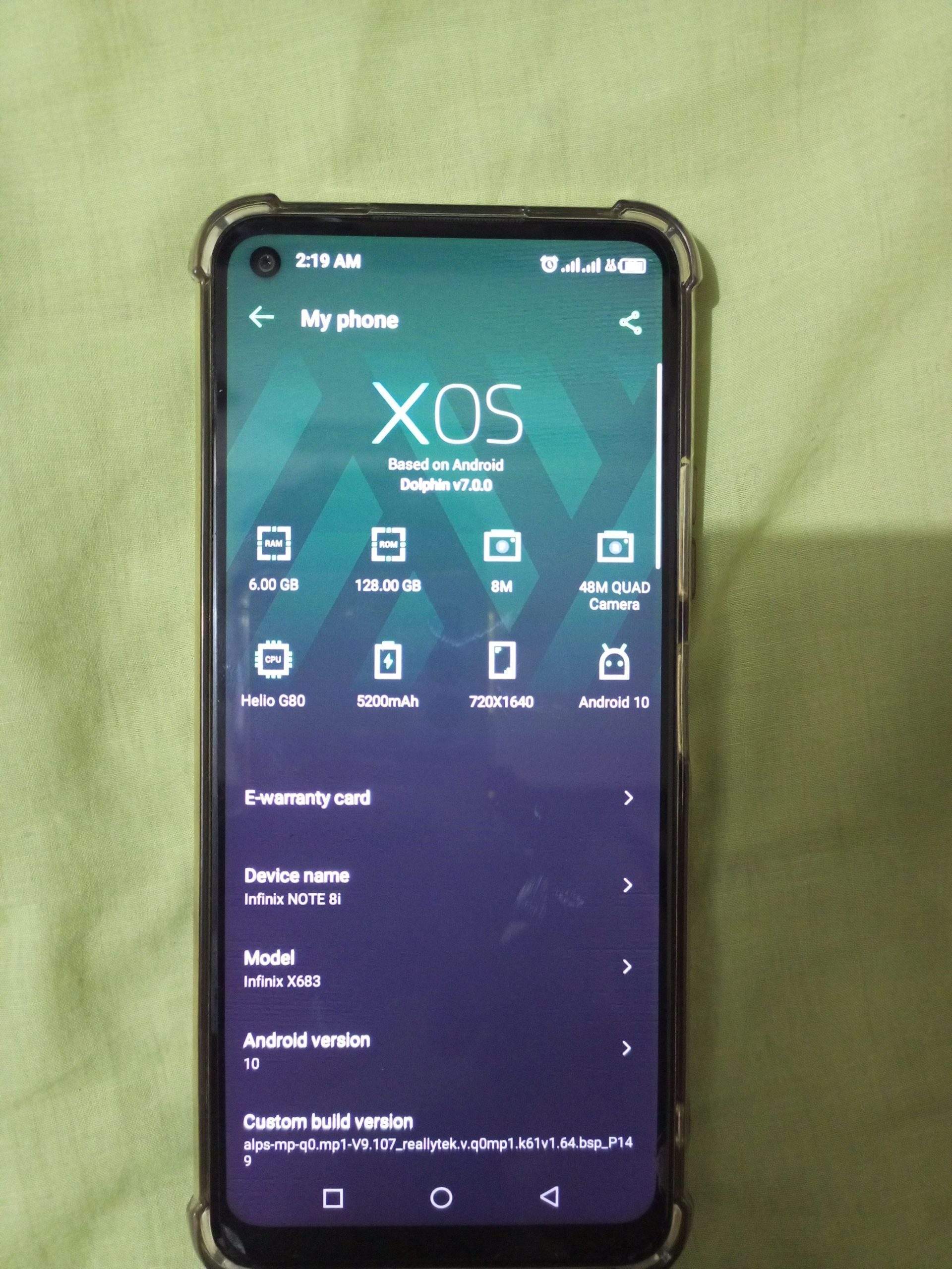 Urgent sale Infinix Note 8i 6/128 by Kashifkhan Khan