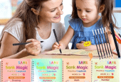 4pice set magic practice copybooks for kids by M. Bilal