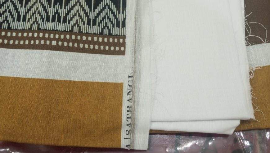 Bonanza starngi brand new suit unstich 3pcs by Iqra Hamad