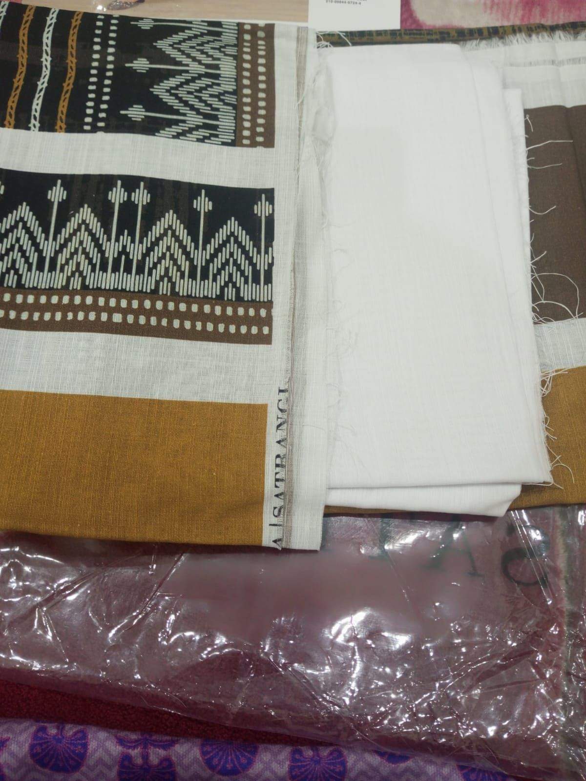 Bonanza starngi brand new suit unstich 3pcs by Iqra Hamad