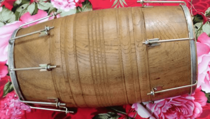 Best Quality Dholak or Dholki Black Sheesham Wood Carving by Pakistan Power tools