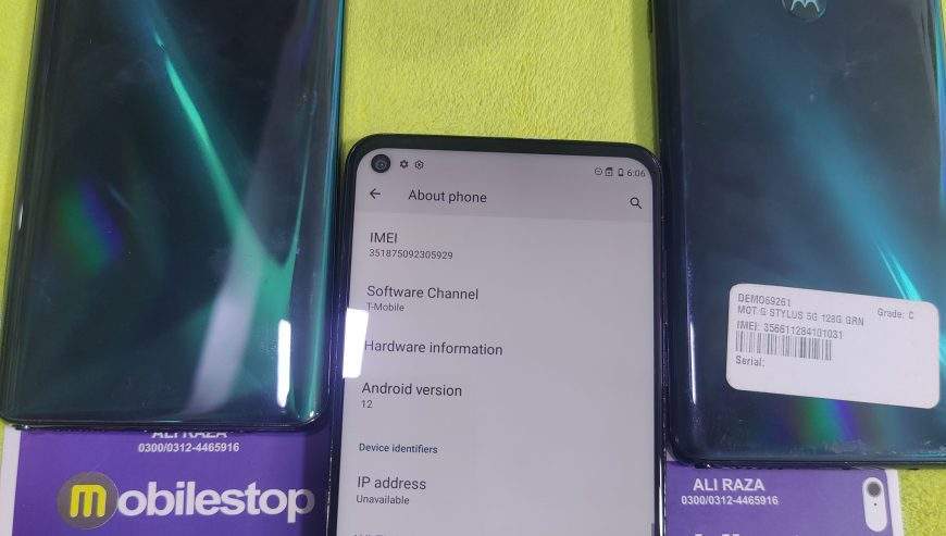 Motorola Stylus-5g 2021 model 4/128, Stylus -5g 2022 model 4/128+6/128 by Ali Raza