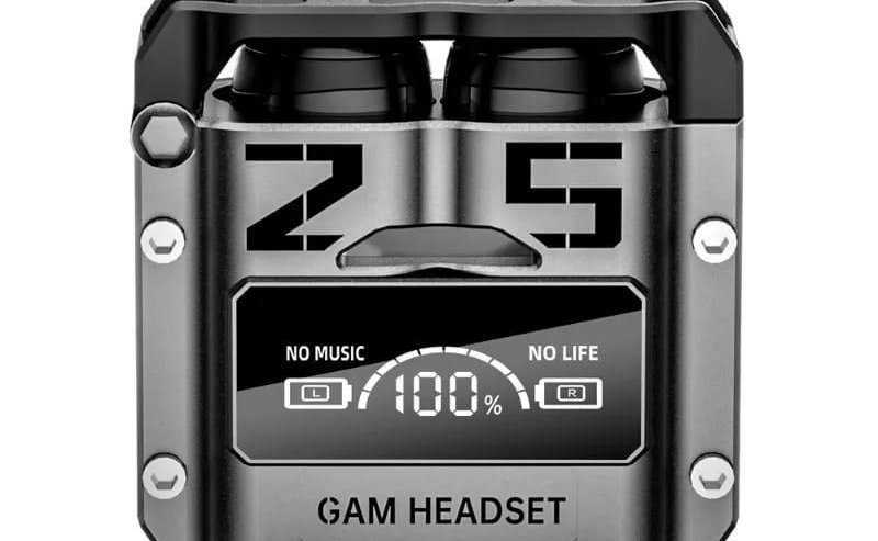 M25 Digital Display case earbuds black all Pakistan free delivery by Muhammad Nigar