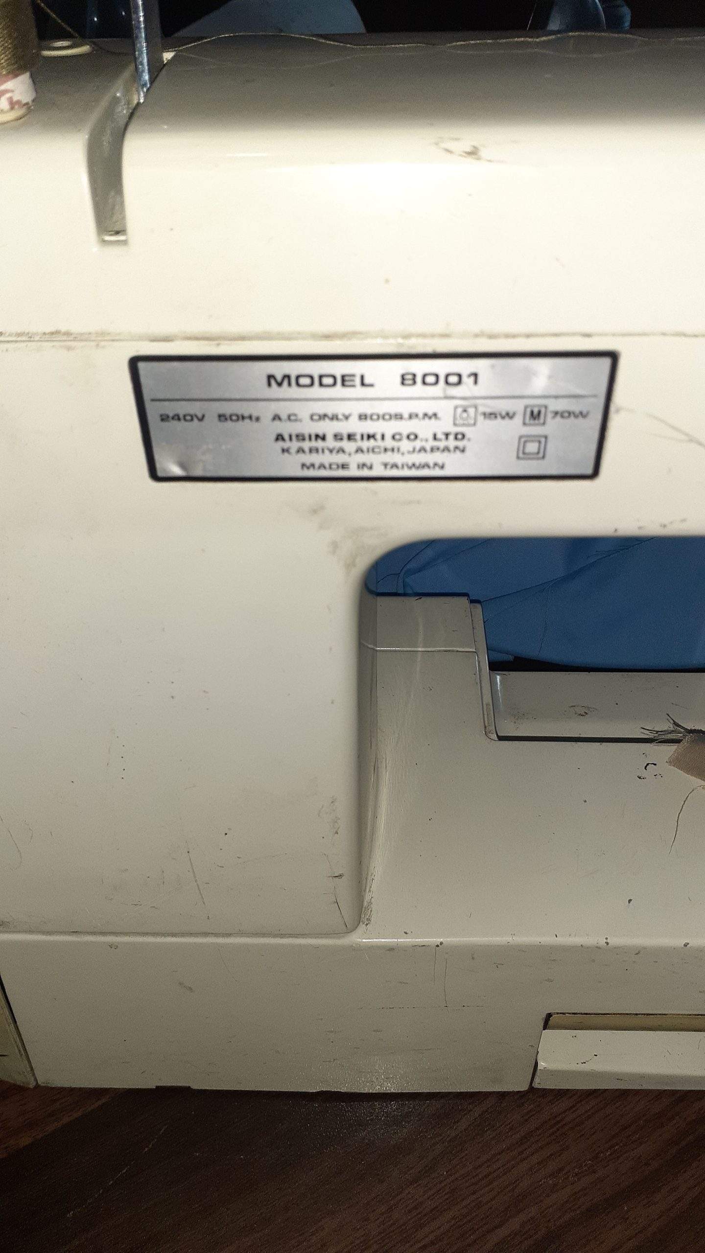 TOYOTA SEWING MACHINE.Kadai Machine by Trent Boult