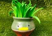 Cute matka planters by The Craft Buckett