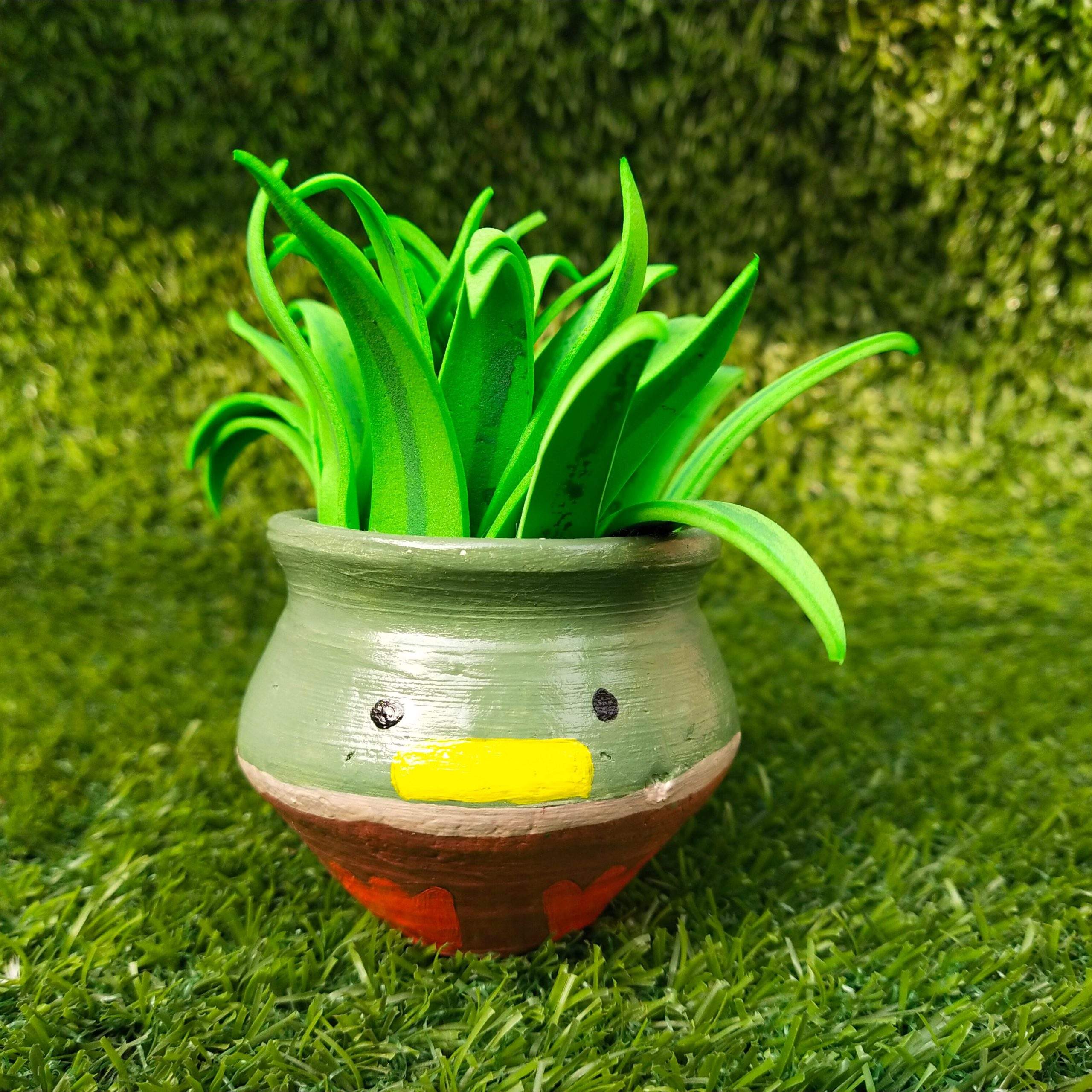 Cute matka planters by The Craft Buckett