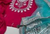 Kathan mirror work 3 piece by Hanzala Khan