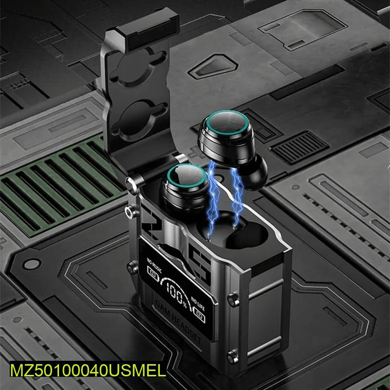 M25 Digital Display case earbuds black all Pakistan free delivery by Muhammad Nigar