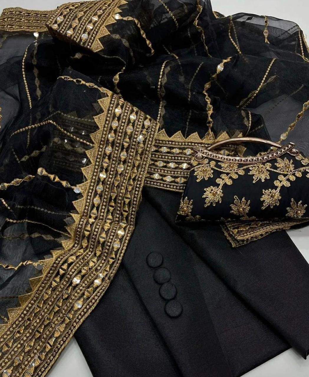 Organza 3 piece by Hanzala Khan