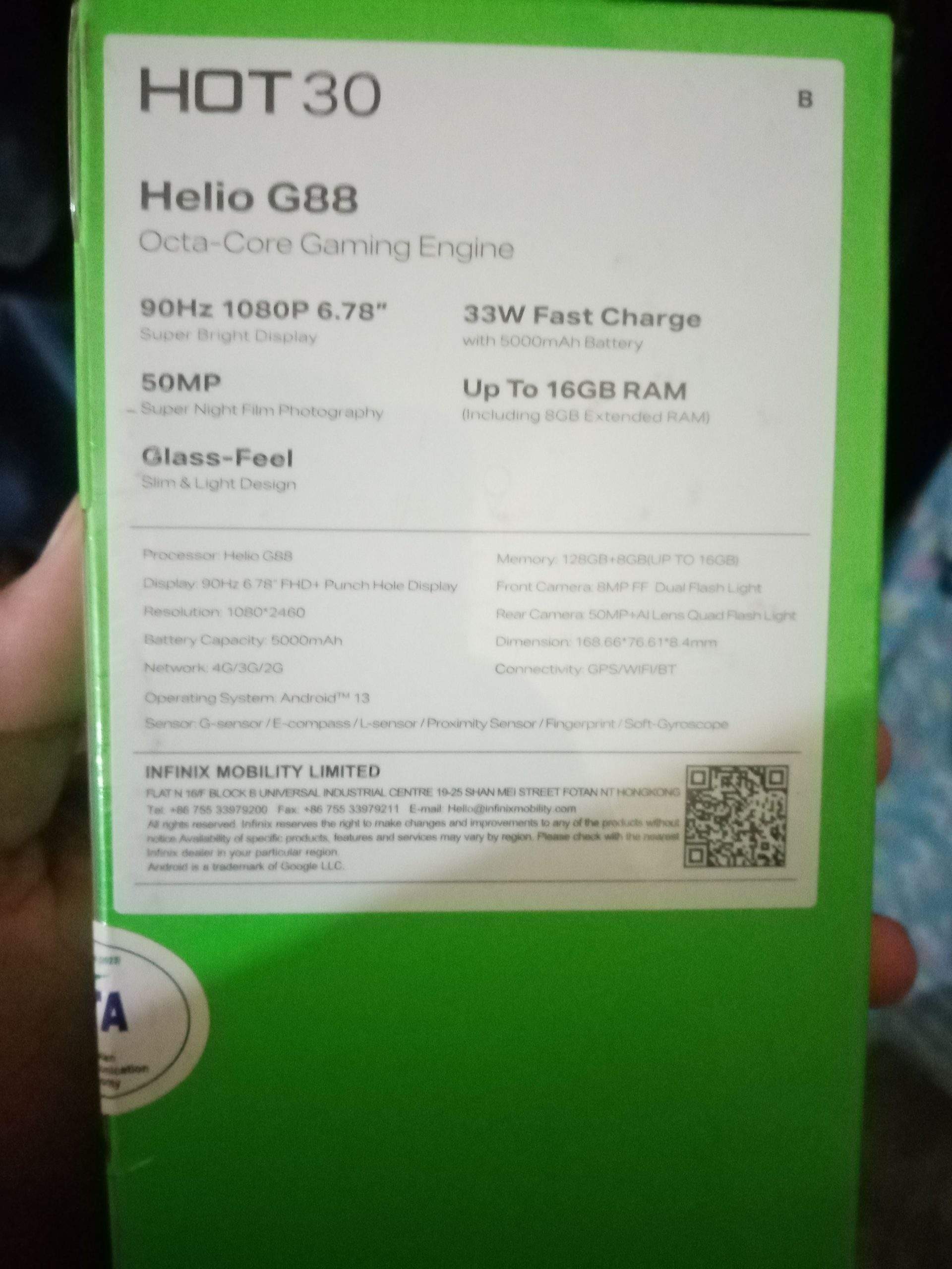 Infinix Hot 30 Brand New Mobie by يأسر بٹ