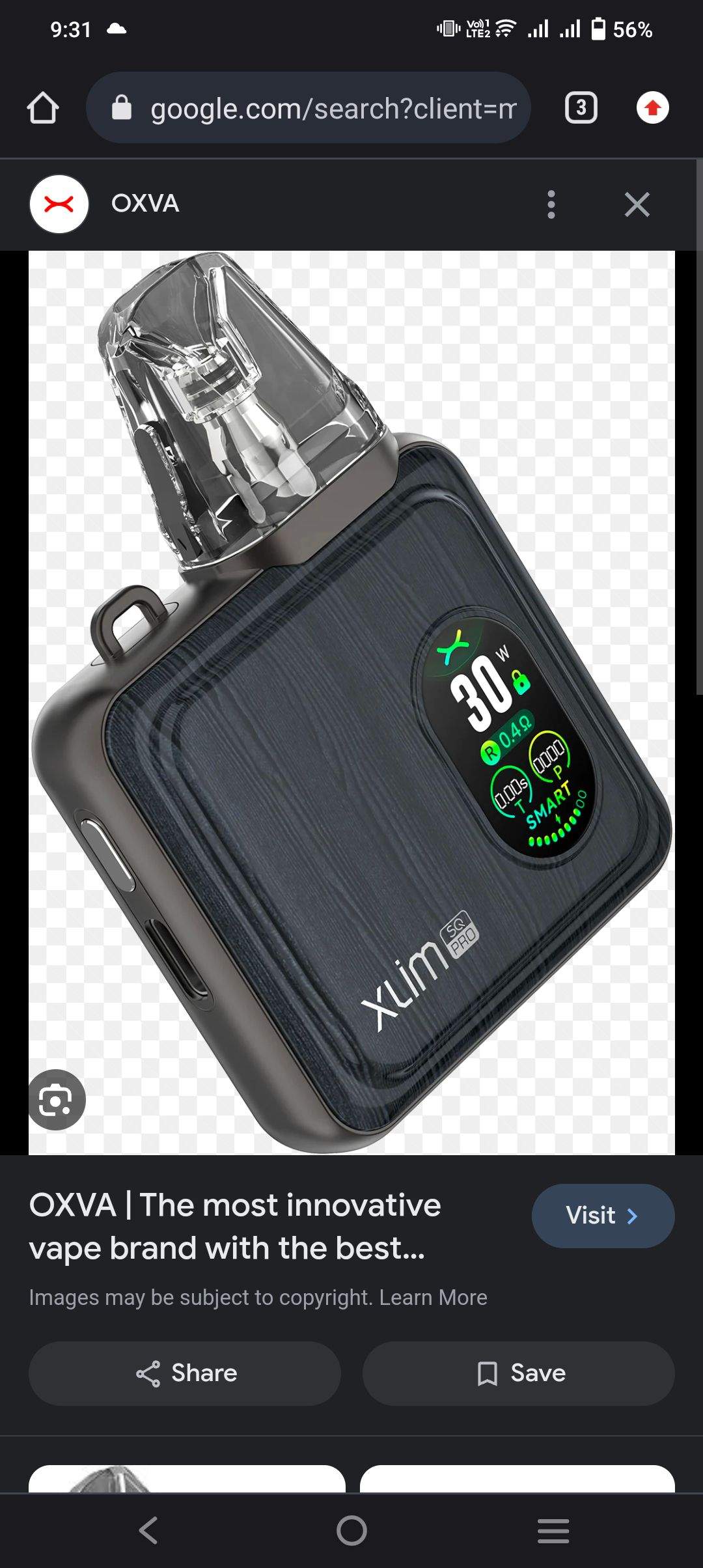 oxva Xlim Sq Pro With 60Ml Tokyo Flavor Original by Usama Jutt