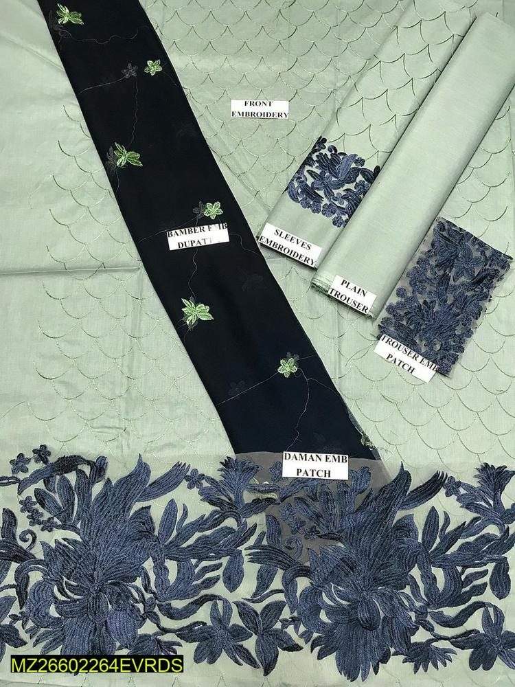 3 piece Lawn wandering dress by Farming With taste vlogs