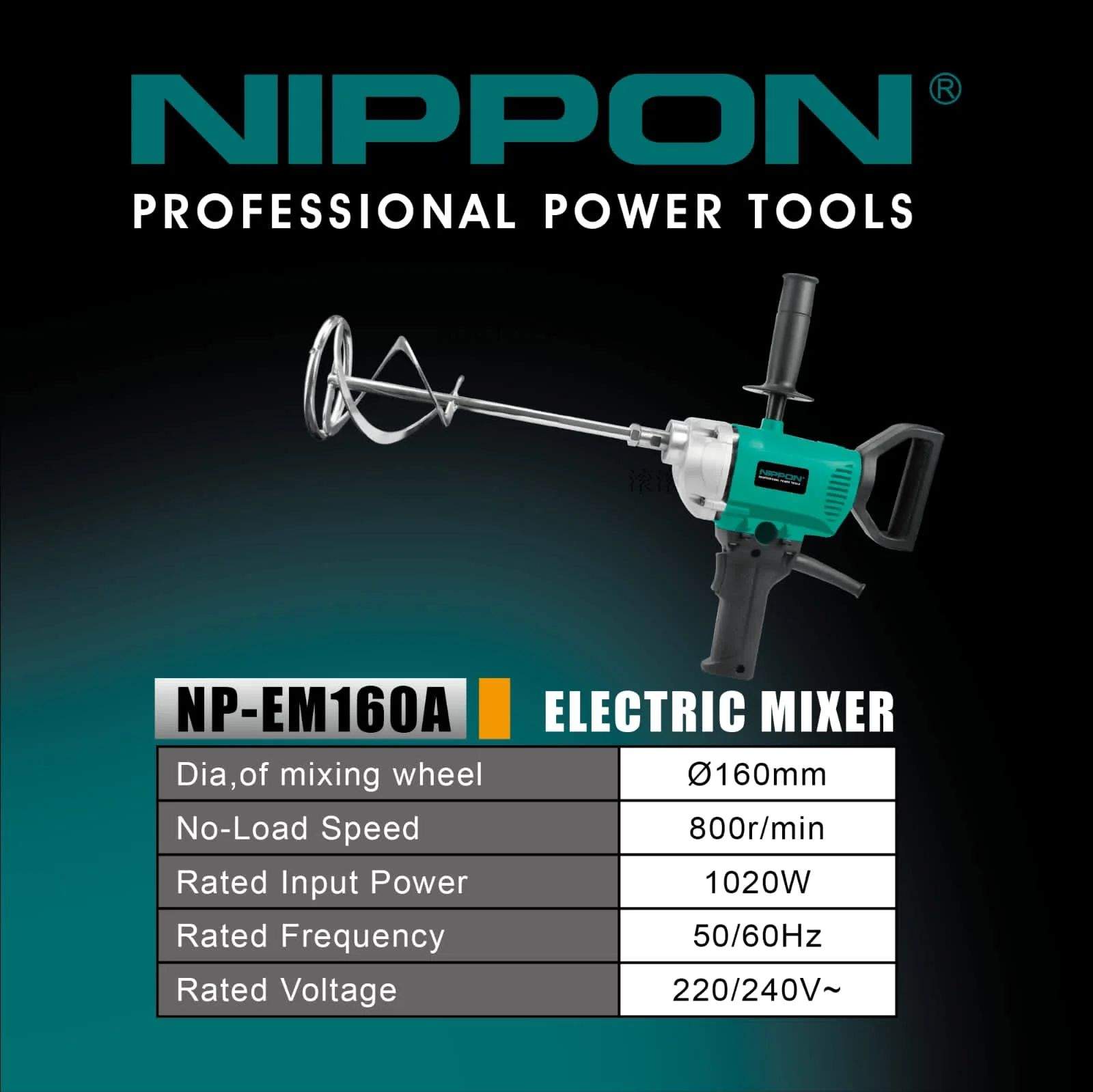 Nippon Electric Drill Mixer with Mixing Rod by Pakistan Power tools