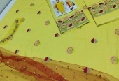 3 pcs girls Unstitched lawn embroidered suit by Syed Hasnain Shah