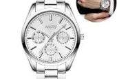 Nary watch 6127 for mens- silver- waterproof by vincenzo craftsmanship