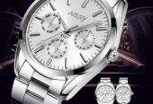 Nary watch 6127 for mens- silver- waterproof by vincenzo craftsmanship