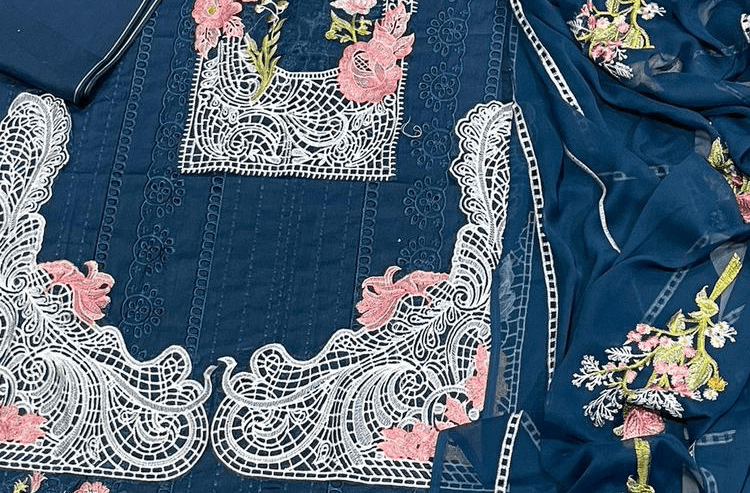 • Fabric: Lawn • Pattern: Embroidered • Shirt Front: Embroidered • Shi by Rameez Raja Rameez Raja
