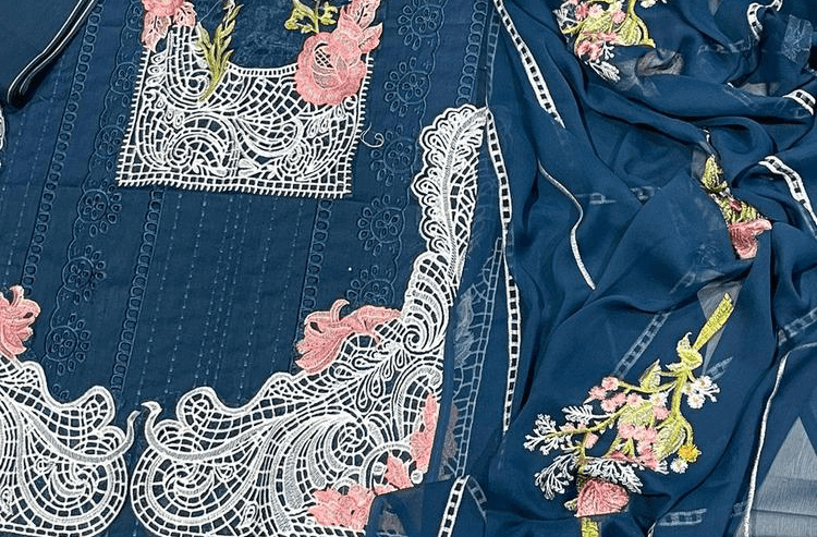 • Fabric: Lawn • Pattern: Embroidered • Shirt Front: Embroidered • Shi by Rameez Raja Rameez Raja