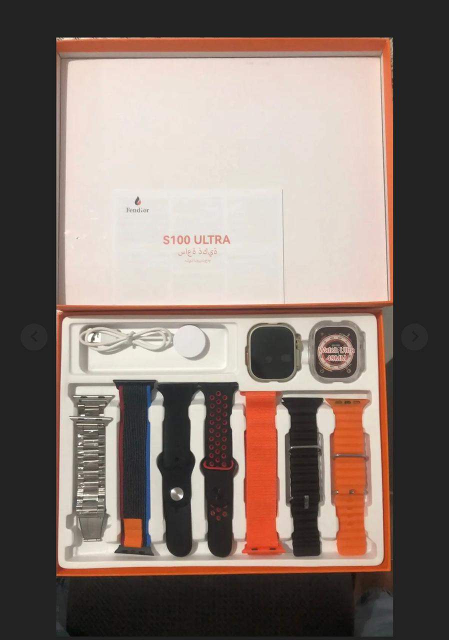 s 100 ultra smart watch 7 in 1 by Hashim Ali