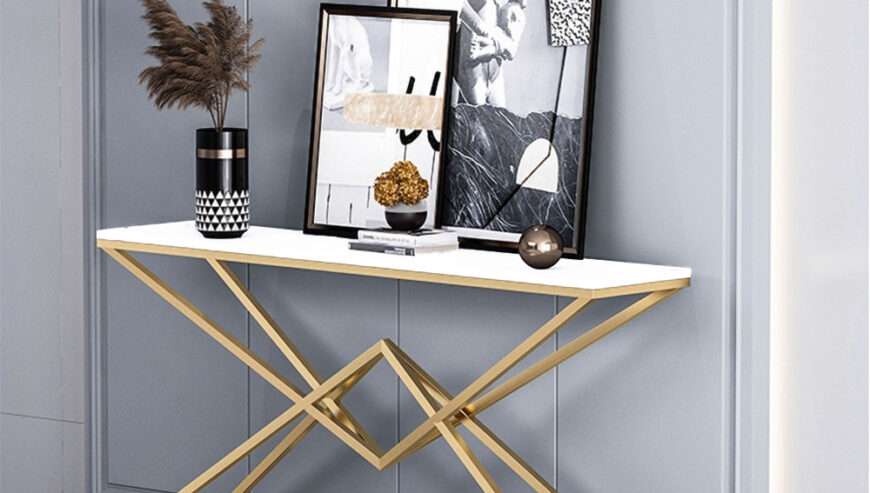 Entryway Console Table Luxury Finish by Fahad Khan