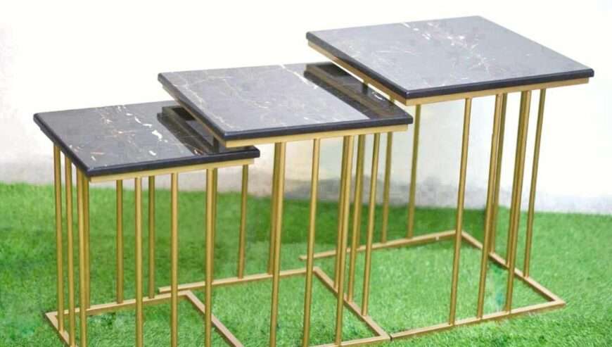 Nesting table living room table by Fahad Khan