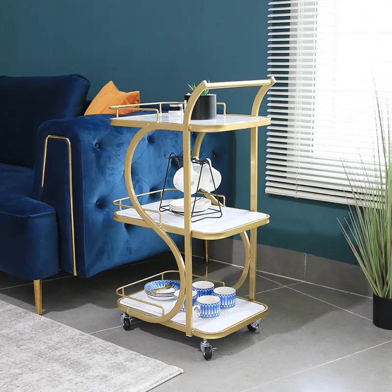 TROLLEY 2 SHELFS 3 SHELFS by Fahad Khan