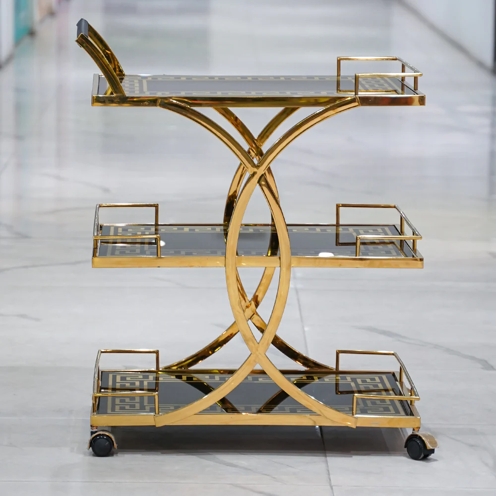TROLLEY 2 SHELFS 3 SHELFS by Fahad Khan