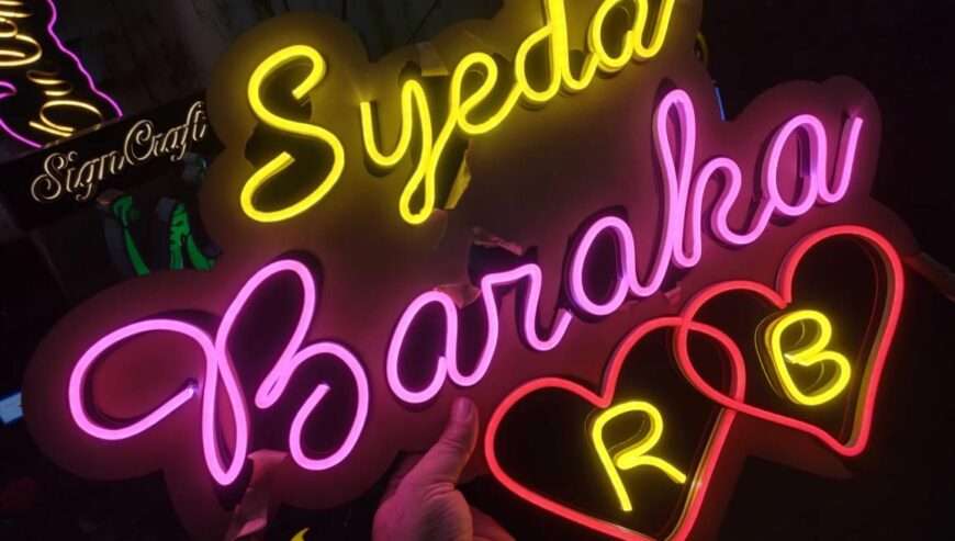 Neon- Name plates-2D+3D Signboards