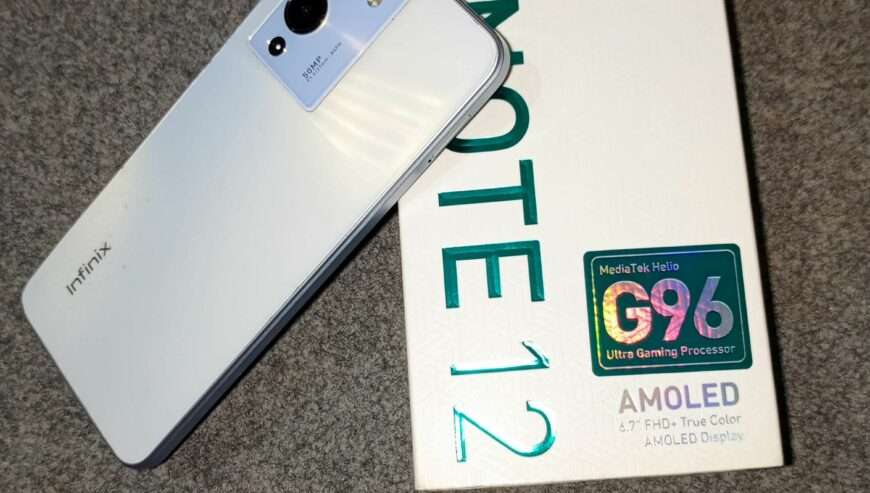 INFINIX NOTE 12 8+5Gb extendable/AMOLED Display