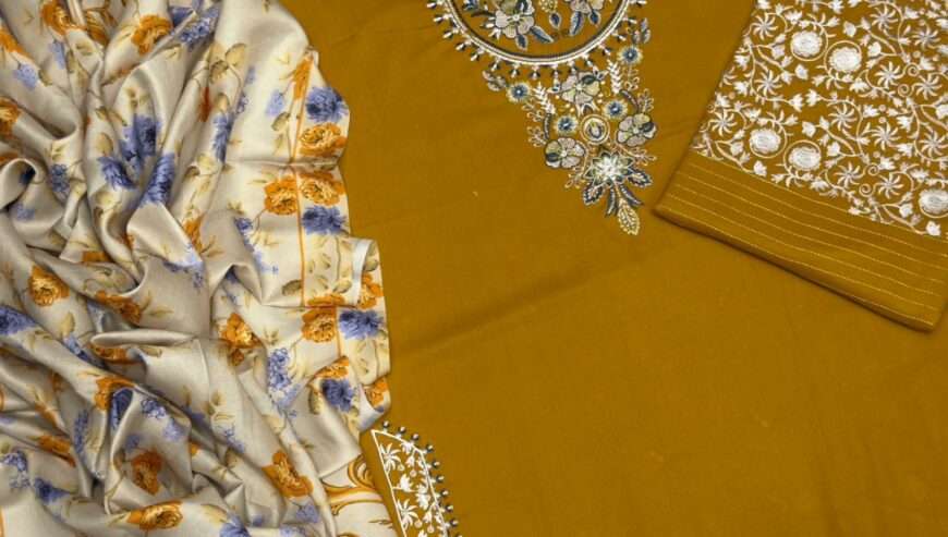Sapphire Hit Design 3 Pcs Unstitched Dress